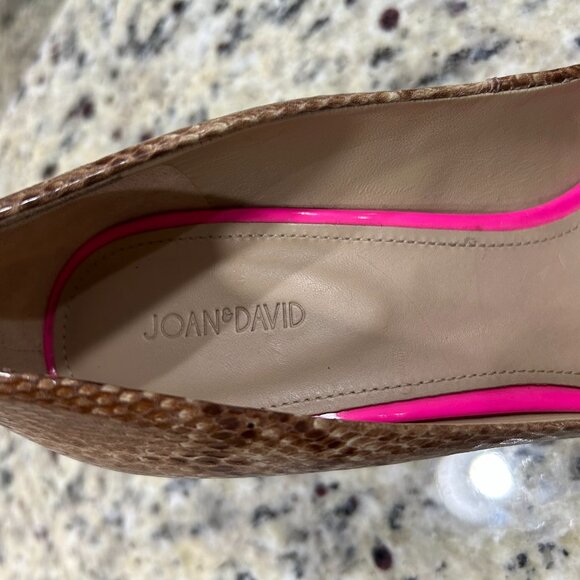 Joan & David Dazevida Leather Snakeskin Print Pumps Women's Size 9M - Picture 4 of 10